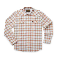 H Bar B Tech Longsleeve: Leon Plaid- Clay