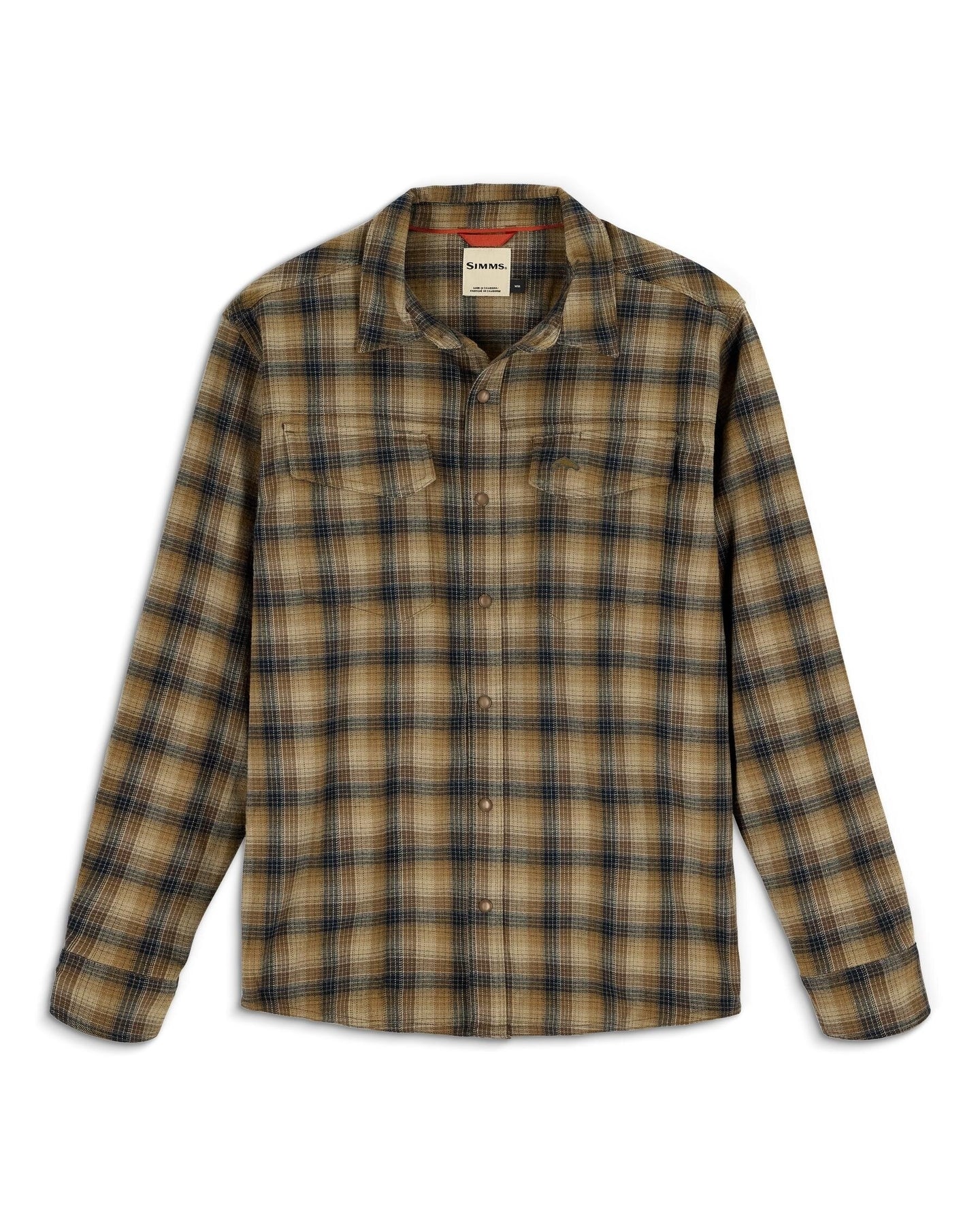Gallatin Flannel Long Sleeve Shirt- Kennebec Plaid/Stone
