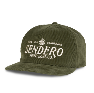 Sendero Logo Hat- Olive Corduroy