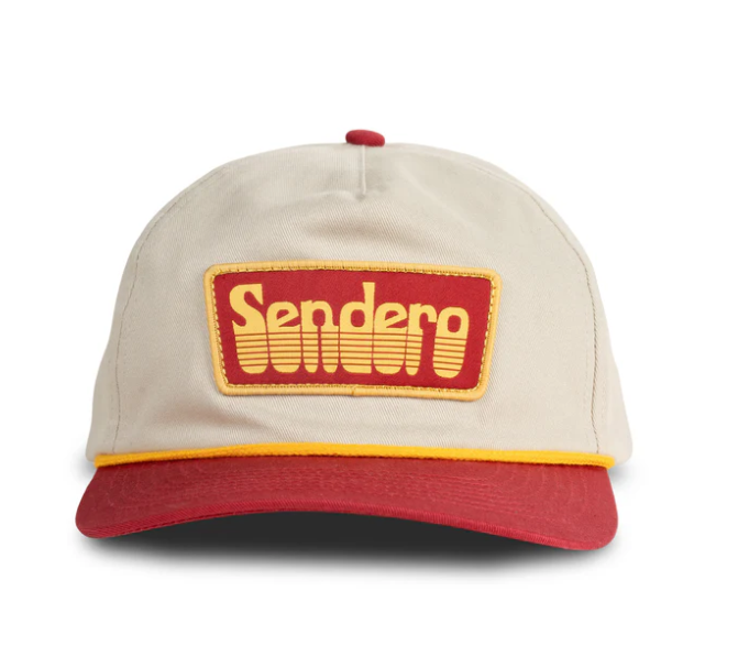 Retro Logo Hat- Cream/Maroon