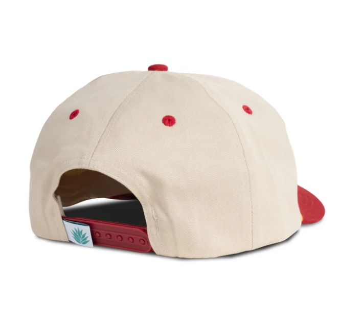 Retro Logo Hat- Cream/Maroon