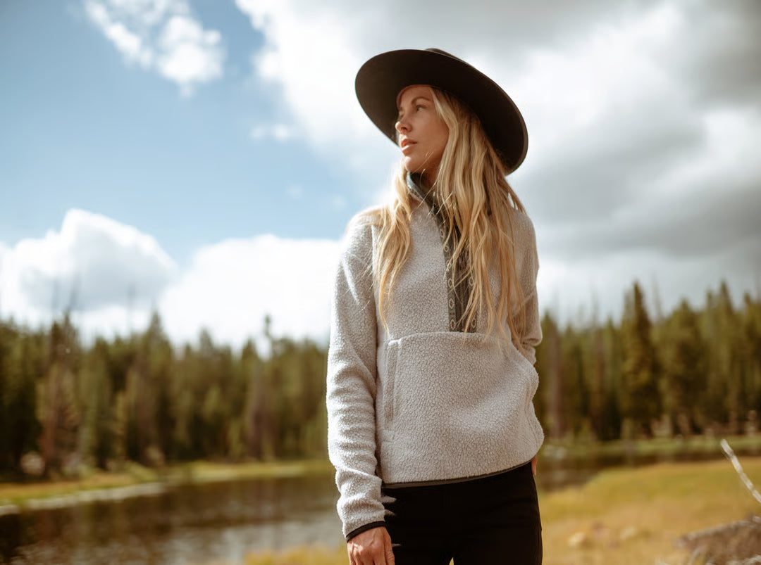 Women's Hygge 1/2 Zip - Natural