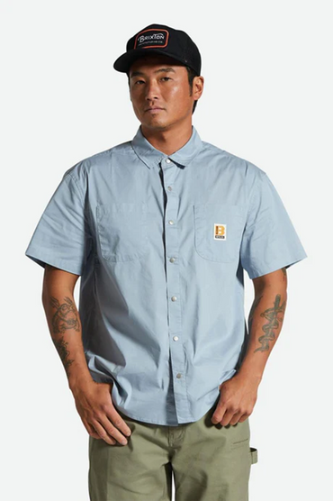 Builders Mechanic Short Sleeve Shirt - Dusty Blue