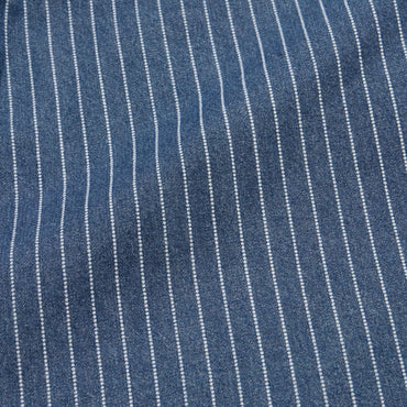 Dust Up Denim Snapshirt- Merle Stripe