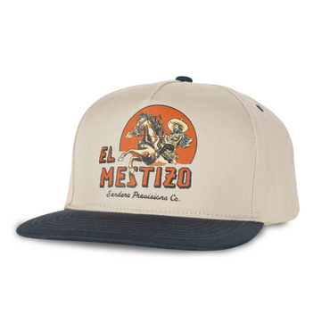 El Mestizo Hat- White/Navy
