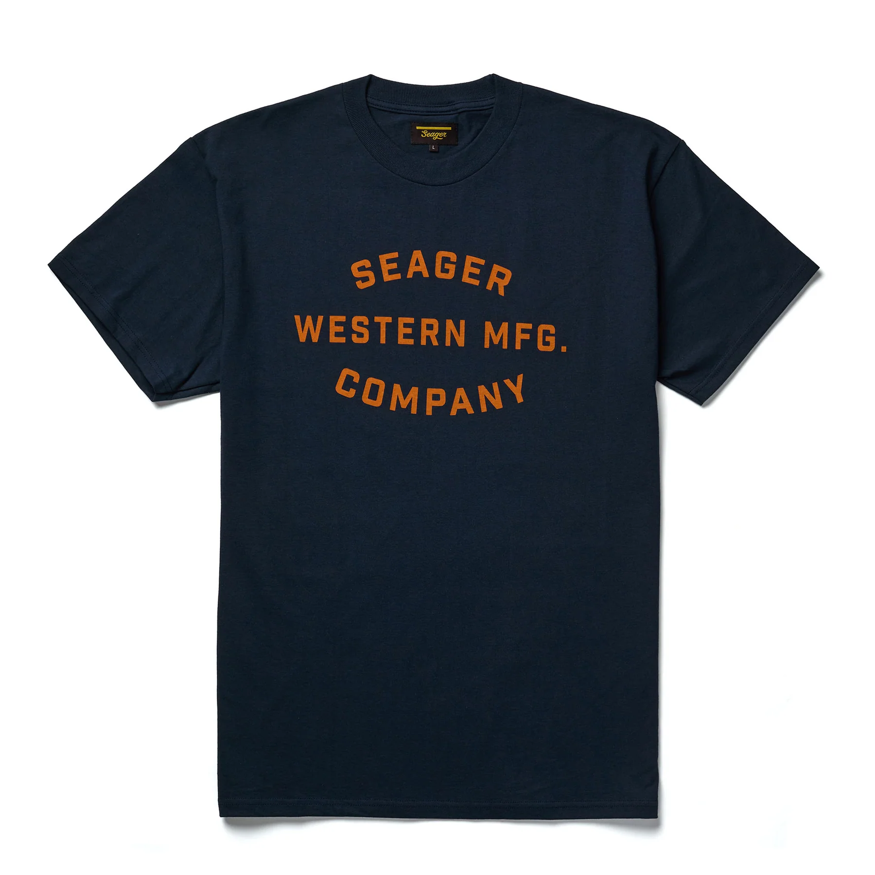 Seager MFG. T-Shirt- Navy