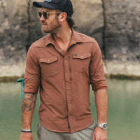Emerger Tech Long Sleeve Shirt- Mink Brown