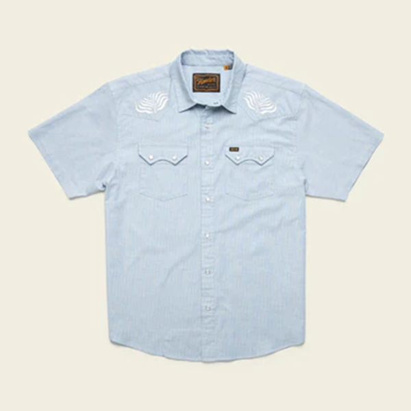 Crosscut Deluxe Seagrass Shortsleeve-Faded Blue Microstripe