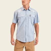 Crosscut Deluxe Seagrass Shortsleeve-Faded Blue Microstripe