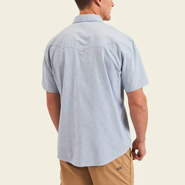 Crosscut Deluxe Seagrass Shortsleeve-Faded Blue Microstripe