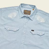 Crosscut Deluxe Seagrass Shortsleeve-Faded Blue Microstripe