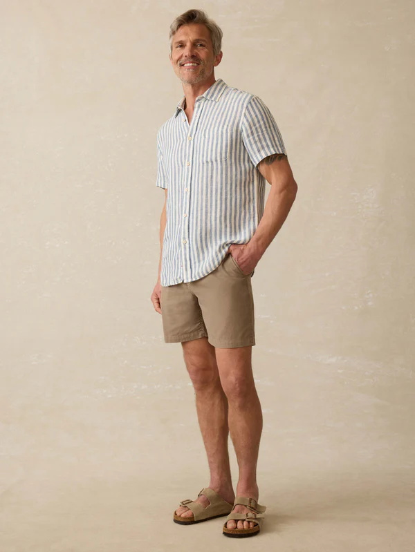 Essential Drawstring Shorts- Mountain Cliff