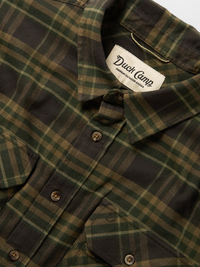 Campfire Flannel Shirt- Moss Plaid