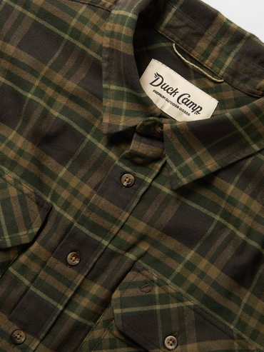Campfire Flannel Shirt- Moss Plaid