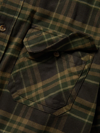 Campfire Flannel Shirt- Moss Plaid
