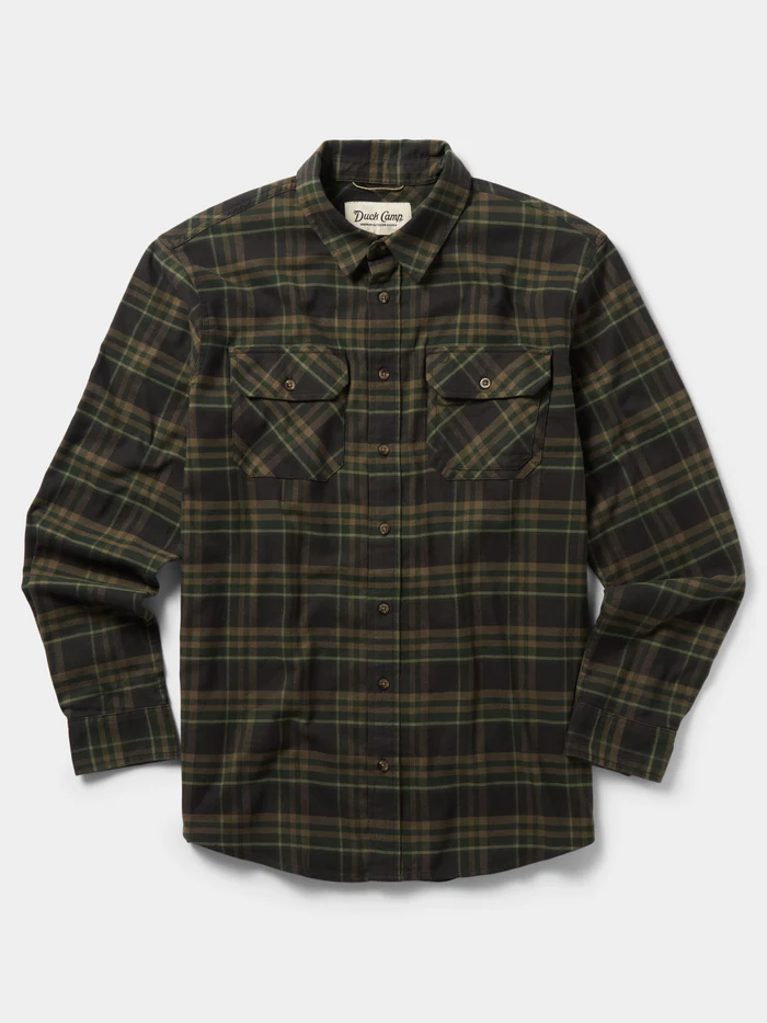 Campfire Flannel Shirt- Moss Plaid