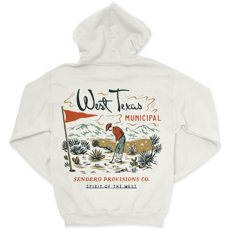 West Texas Municipal Hoodie- Vintage White
