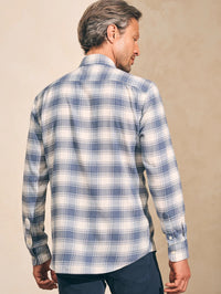 The All Time Shirt- Navy Cream/Shadow Plaid