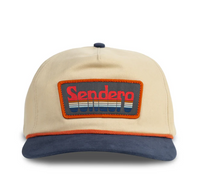 Retro Logo Hat- Cream/Navy