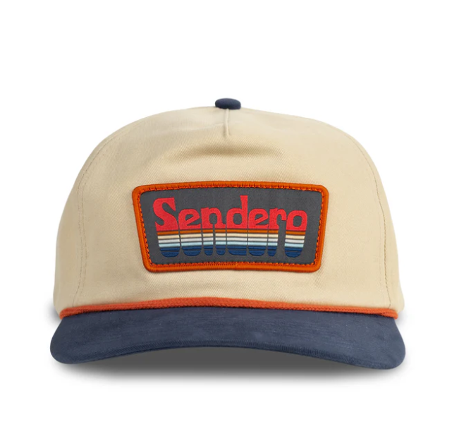 Retro Logo Hat- Cream/Navy