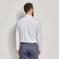 Ultralight Comfort Stretch Long-Sleeved Shirt- Navy/White