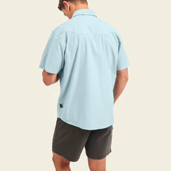 Crosscut Deluxe Fronds Shortsleeve-Nile Blue