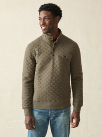 Epic Quilted Fleece CPO- Olive Melange