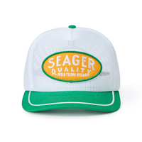 Old Town All Mesh Snapback Hat- White/Green