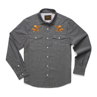 Gaucho Long Sleeve Snapshirt- Osprey Prey