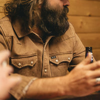 Dust Up Denim Snapshirt- Owens Oaker Wash