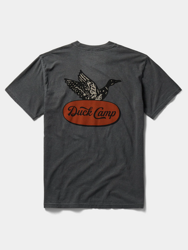Duck Scripture T-Shirt- Pepper