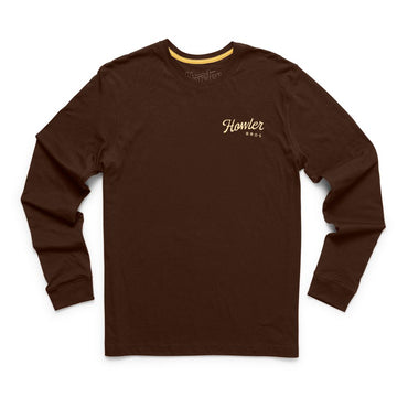 Howler Posse Long Sleeve T-Shirt- Mahogany