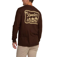 Howler Posse Long Sleeve T-Shirt- Mahogany