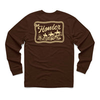 Howler Posse Long Sleeve T-Shirt- Mahogany