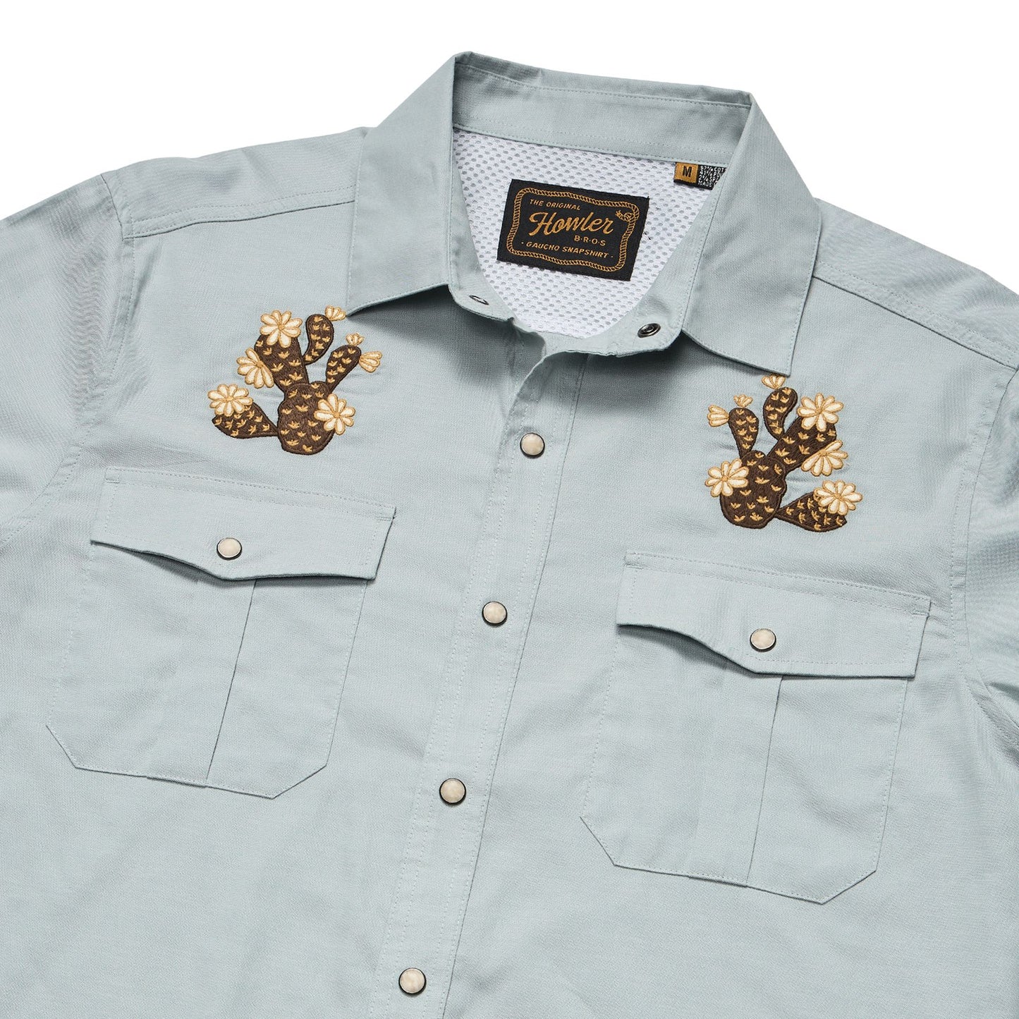 Gaucho Long Sleeve Snapshirt- Prickly Pear