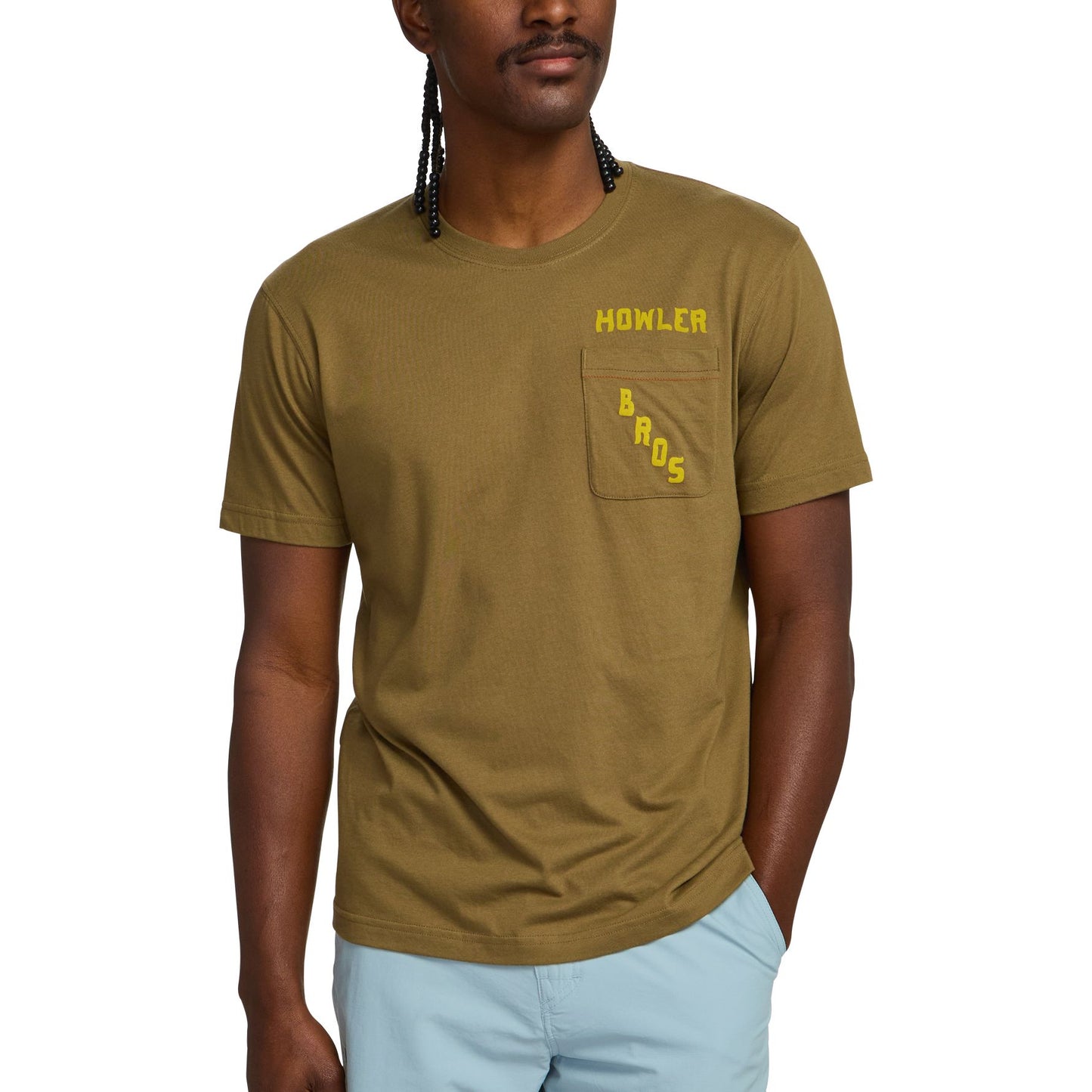 Prickly Pear Pocket T-Shirt- Ivy Green