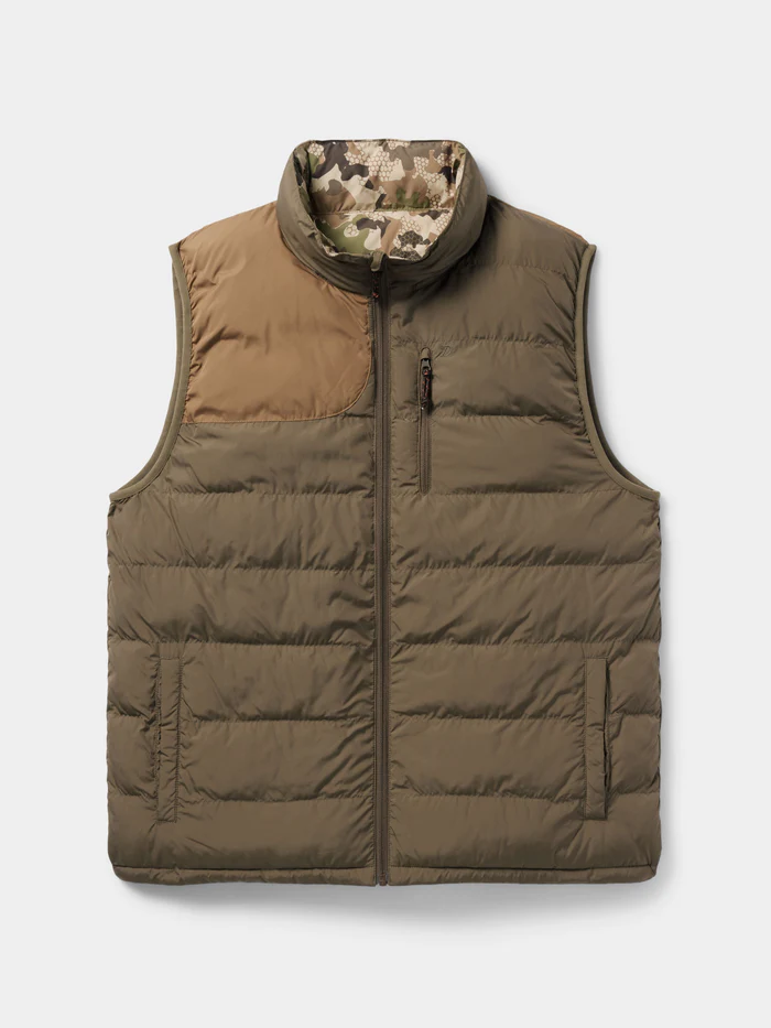 Reversible Puffer Vest- Pin Oak/Wetland