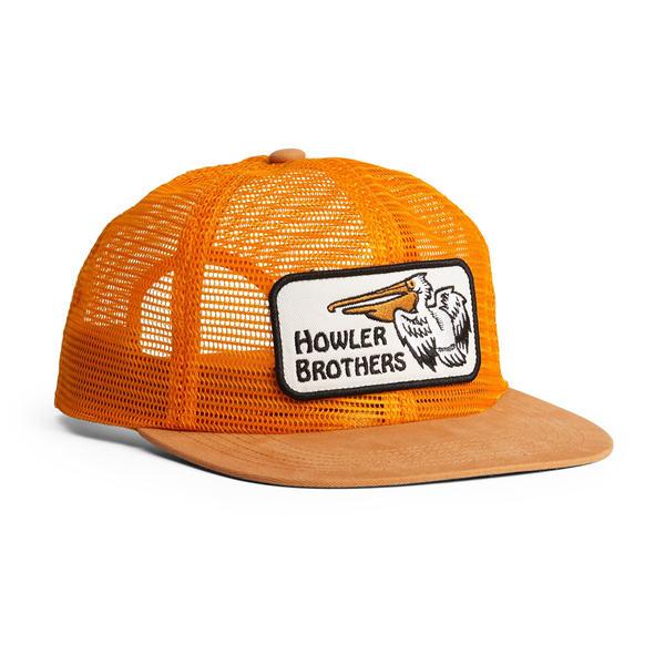 Pelican Badge Snapback Hat- Pumpkin