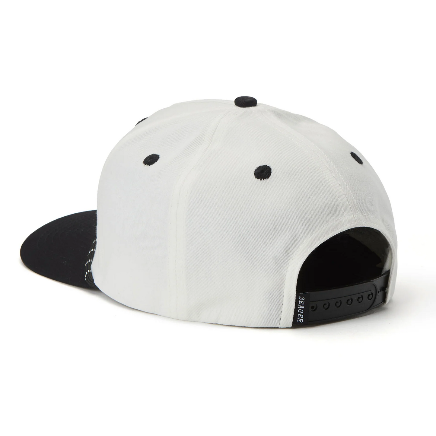 Los Rios Canvas Snapback Hat- Cream/Black