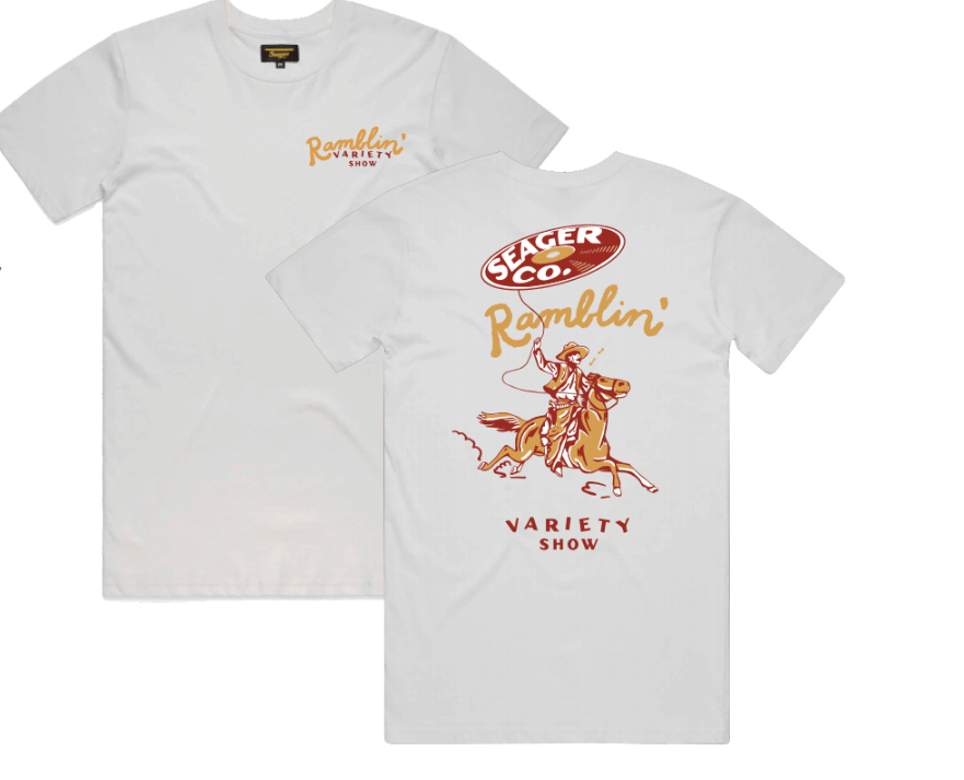 Ramblin' Variety Show T-Shirt- White