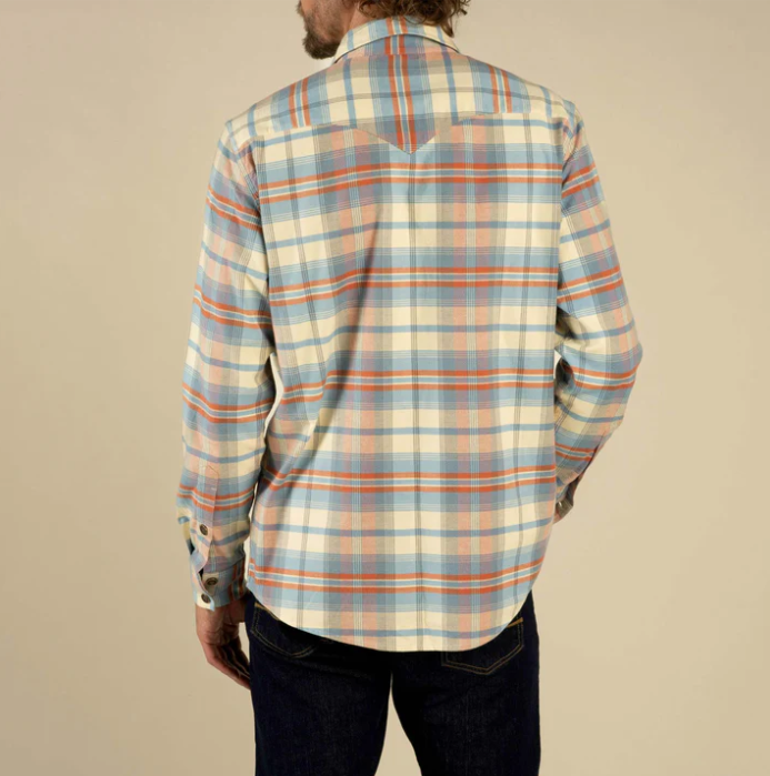 Moab Flannel Shirt- Blue/Red