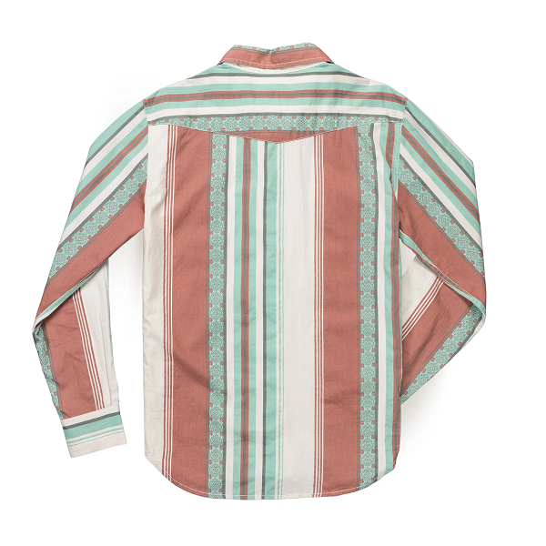 Serape Western Pearlsnap- Retro Stripe