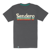 Retro Logo T-Shirt- Vintage Black/Spectrum