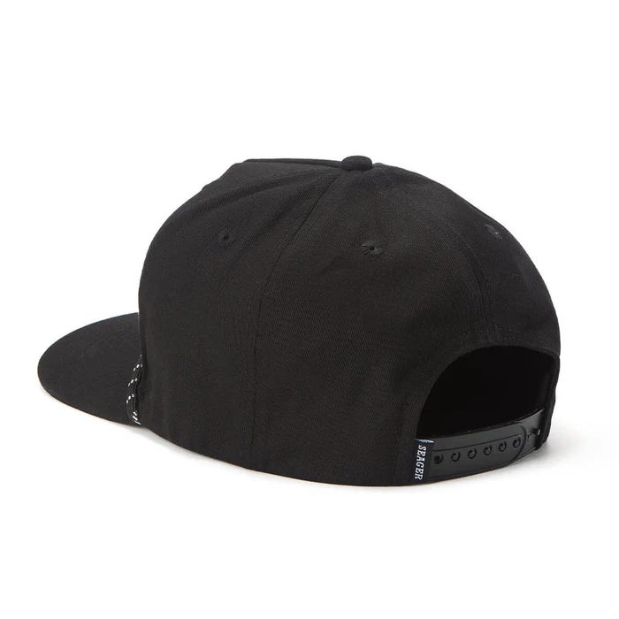 Los Rios Canvas Snapback Hat- Black