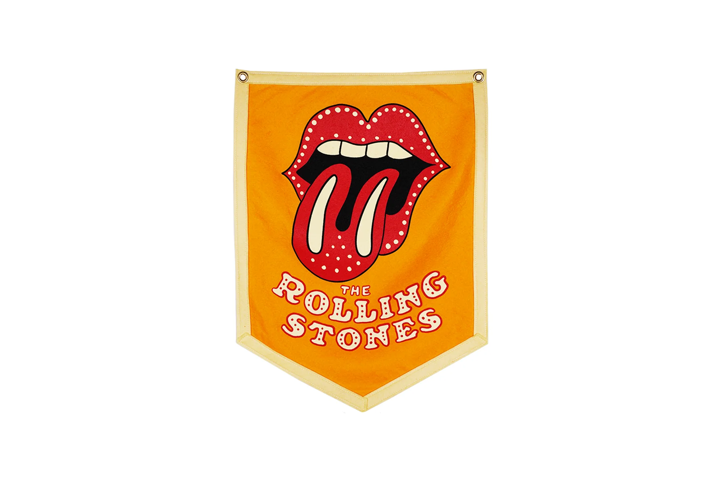 Rolling Stones Gold Camp Flag