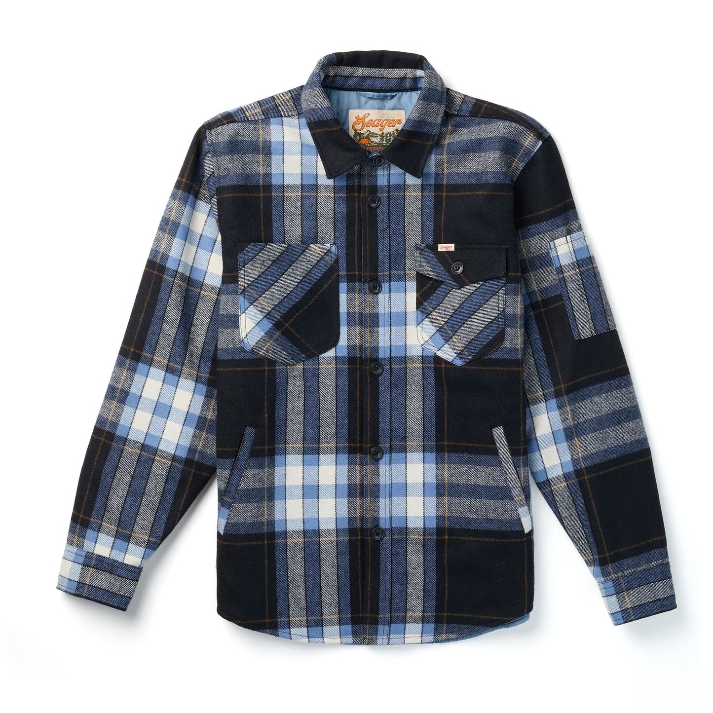 Roosevelt Quilt Lined Workshirt- Indigo Plaid