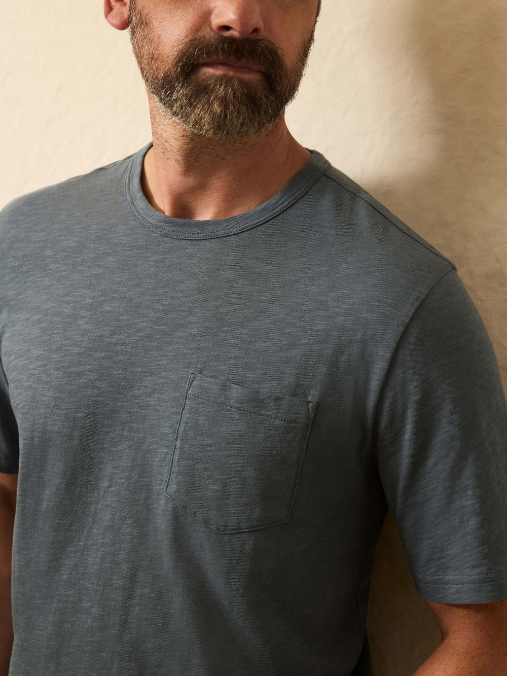 Sunwashed Pocket T-Shirt- Rough Waters