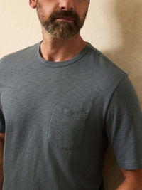 Sunwashed Pocket T-Shirt- Rough Waters