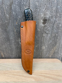 Pincone Damascus Drop Point Hunter - 7 1/2"