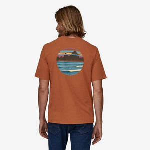 Skyline Stencil Responsilbili T-Shirt- Brown
